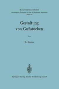 cover of the book Gestaltung von Gußstücken