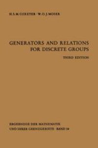 cover of the book Generators and Relations for Discrete Groups