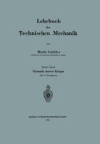 cover of the book Lehrbuch der Technischen Mechanik: Dritter Band: Dynamik starrer Körper