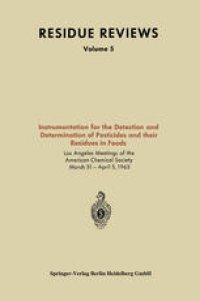 cover of the book Instrumentation for the Detection and Determination of Pesticides and their Residues in Foods