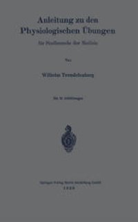 cover of the book Anleitung zu den Physiologischen Übungen für Studierende der Medizin