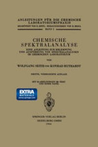 cover of the book Chemische Spektralanalyse: Eine Anleitung zur Erlernung und Ausführung von Spektralanalysen im Chemischen Laboratorium