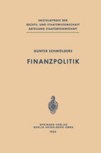 cover of the book Finanzpolitik