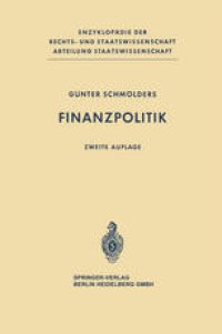 cover of the book Finanzpolitik