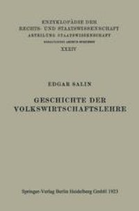 cover of the book Geschichte der Volkswirtschaftslehre