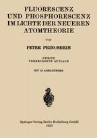 cover of the book Fluorescenz und Phosphorescenz im Lichte der Neueren Atomtheorie