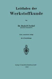 cover of the book Leitfaden der Werkstoffkunde