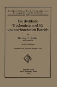 cover of the book Die drehbare Trockentrommel für ununterbrochenen Betrieb