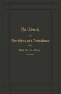 cover of the book Handbuch der Verfassung und Verwaltung in Preußen und dem Deutschen Reiche