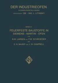 cover of the book Feuerfeste Baustoffe in Siemens-Martin-Öfen