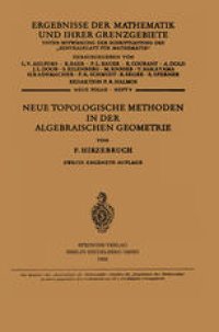 cover of the book Neue Topologische Methoden in der Algebraischen Geometrie