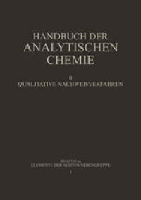 cover of the book Elemente der Achten Nebengruppe: Eisen · Kobalt · Nickel