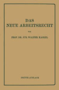 cover of the book Das Neue Arbeitsrecht: Systematische Einführung