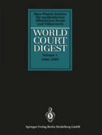 cover of the book World Court Digest: Formerly Fontes Iuris Gentium