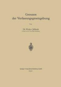 cover of the book Grenzen der Verfassungsgesetzgebung