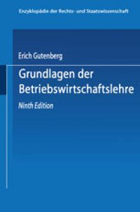 cover of the book Grundlagen der Betriebswirtschaftslehre