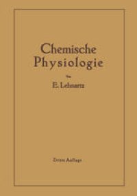 cover of the book Einführung in die chemische Physiologie