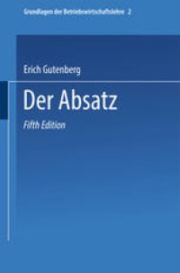 cover of the book Der Absatz