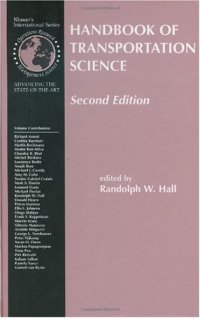 cover of the book Handbook of Transportation Science