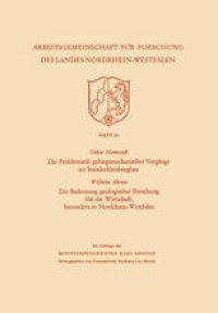 cover of the book Die Problematik gebirgsmechanischer Vorgänge im Steinkohlenbergbau