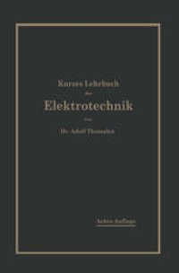 cover of the book Kurzes Lehrbuch der Elektrotechnik