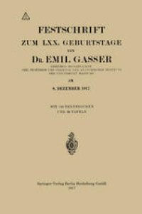 cover of the book Festschrift Zum LXX. Geburtstage