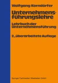 cover of the book Unternehmensführungslehre: Lehrbuch der Unternehmensführung