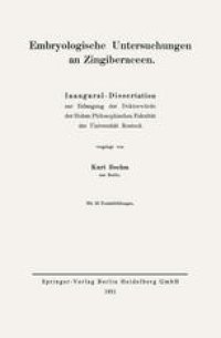 cover of the book Embryologische Untersuchungen an Zingiberaceen: Inaugural — Dissertation