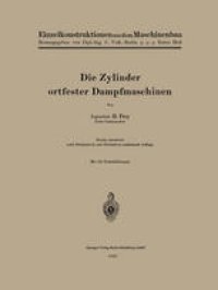 cover of the book Die Zylinder ortfester Dampfmaschinen