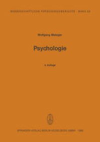 cover of the book Psychologie: Die Entwicklung ihrer Grundannahmen seit der Einführung des Experiments