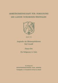 cover of the book Ansprache des Ministerpräsidenten Karl Arnold. Die Religionen in Asien