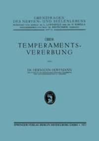 cover of the book Über Temperamentsvererbung