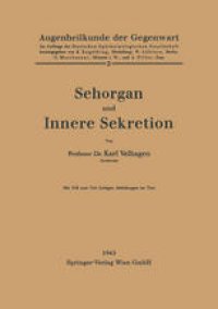 cover of the book Sehorgan und Innere Sekretion