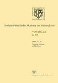 cover of the book Caesarius von Arles und die Juden: 389. Sitzung am 17. Januar 1996 in Düsseldorf