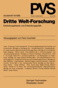 cover of the book Dritte Welt-Forschung: Entwicklungstheorie und Entwicklungspolitik