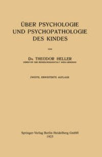 cover of the book Über Psychologie und Psychopathologie des Kindes