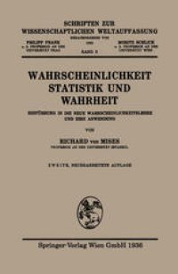 cover of the book Wahrscheinlichkeit Statistik und Wahrheit: Einführung in die Neue Wahrscheinlichkeitslehre und ihre Anwendung