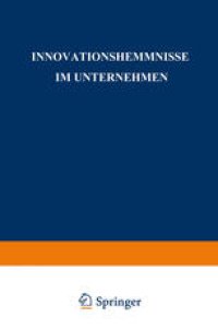 cover of the book Innovationshemmnisse im Unternehmen