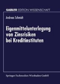 cover of the book Eigenmittelunterlegung von Zinsrisiken bei Kreditinstituten