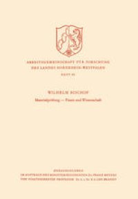 cover of the book Materialprüfung — Praxis und Wissenschaft