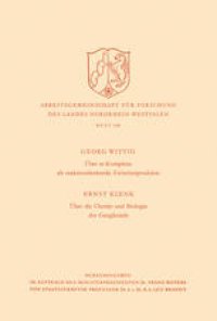 cover of the book Über at-Komplexe als reaktionslenkende Zwischenprodukte. Über die Chemie und Biologie der Ganglioside