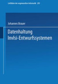 cover of the book Datenhaltung in VLSI-Entwurfssystemen