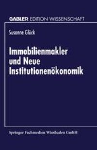 cover of the book Immobilienmakler und Neue Institutionenökonomik