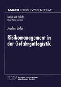 cover of the book Risikomanagement in der Gefahrgutlogistik