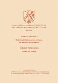 cover of the book Höchstdruck-Hochtemperatur-Synthesen, ihre Methoden und Ergebnisse. Chemie und Genetik