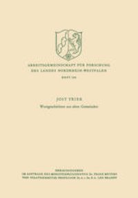 cover of the book Wortgeschichten aus alten Gemeinden