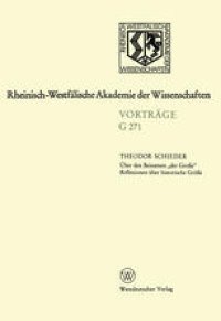 cover of the book Über den Beinamen „der Große“ Reflexionen über historische Größe: Gemeinsame Sitzung der Klasse für Natur-, Ingenieur- und Wirtschaftswissenschaften am 22. September 1982 in Düsseldorf Leo-Brandt-Vortrag