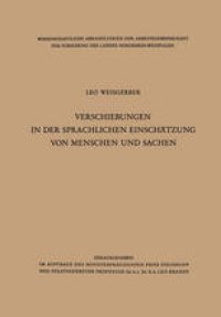 cover of the book Verschiebungen in der sprachlichen Einschätzung von Menschen und Sachen