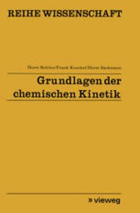 cover of the book Grundlagen der chemischen Kinetik