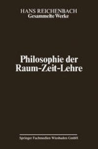 cover of the book Philosophie der Raum-Zeit-Lehre